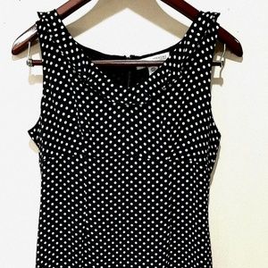 Pretty silk polka dots party dress